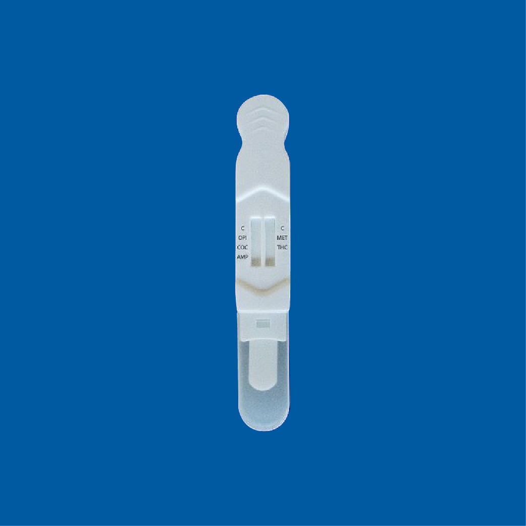 Prueba de antidoping 5 parámetros (THC, COC, AMP, MET y OPI) en saliva