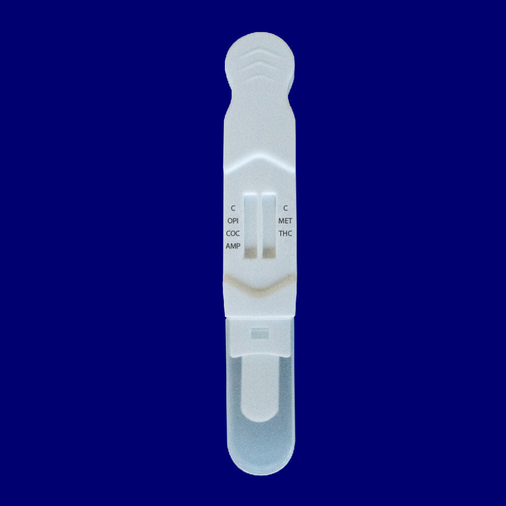 Prueba de antidoping 5 parámetros (THC, COC, AMP, MET y OPI) en saliva