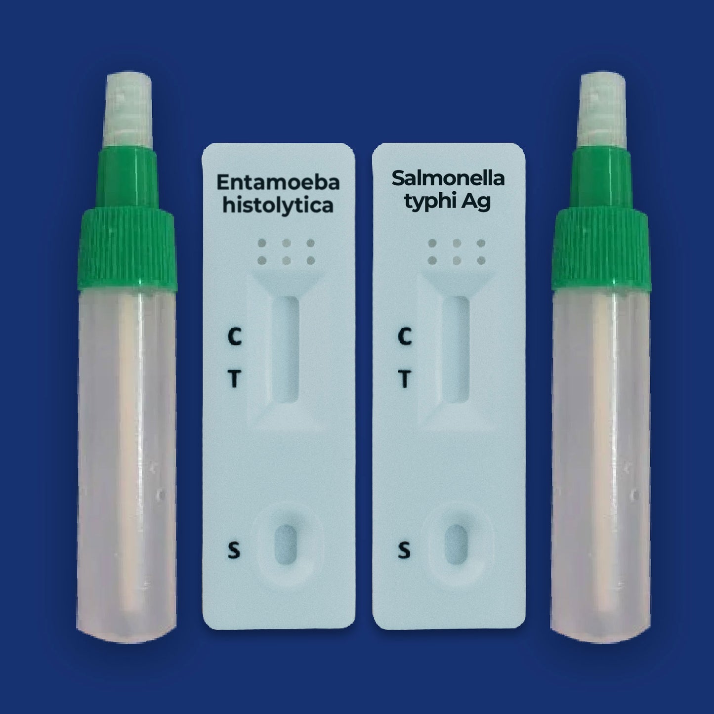 Kit de pruebas rápidas Entamoeba H. + Salmonella Typhi